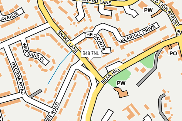 B48 7NL map - OS OpenMap – Local (Ordnance Survey)