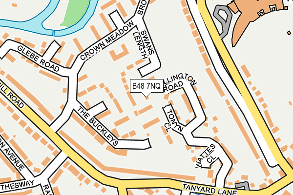 B48 7NQ map - OS OpenMap – Local (Ordnance Survey)