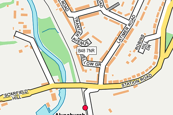 B48 7NR map - OS OpenMap – Local (Ordnance Survey)