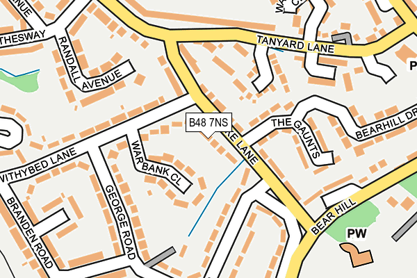 B48 7NS map - OS OpenMap – Local (Ordnance Survey)