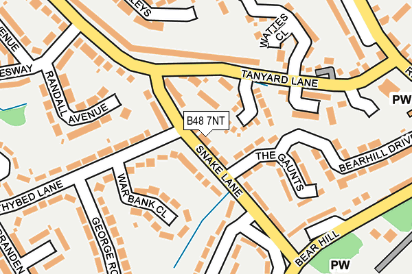 B48 7NT map - OS OpenMap – Local (Ordnance Survey)