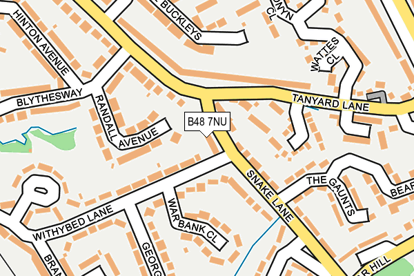 B48 7NU map - OS OpenMap – Local (Ordnance Survey)