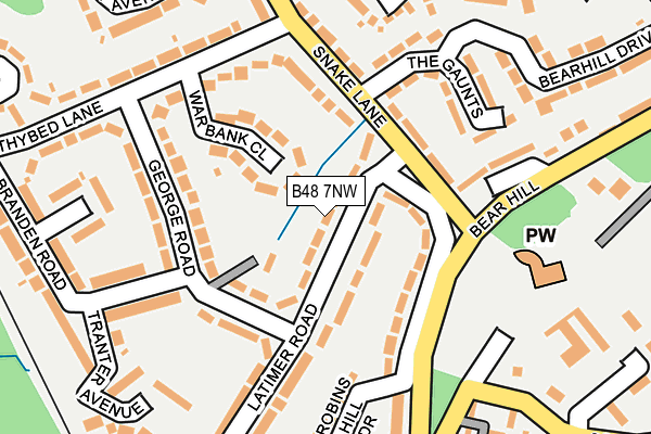 B48 7NW map - OS OpenMap – Local (Ordnance Survey)