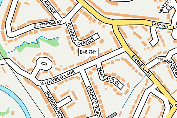 B48 7NY map - OS OpenMap – Local (Ordnance Survey)