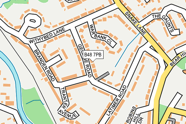 B48 7PB map - OS OpenMap – Local (Ordnance Survey)