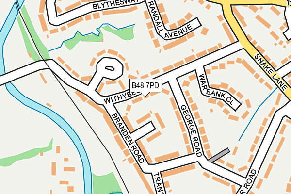 B48 7PD map - OS OpenMap – Local (Ordnance Survey)
