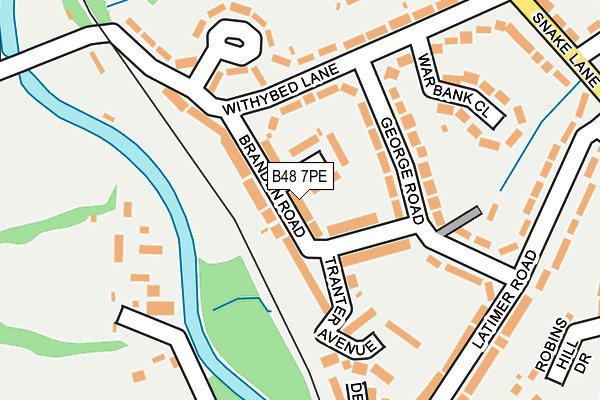 B48 7PE map - OS OpenMap – Local (Ordnance Survey)