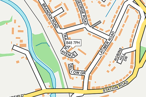 B48 7PH map - OS OpenMap – Local (Ordnance Survey)