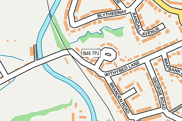 B48 7PJ map - OS OpenMap – Local (Ordnance Survey)