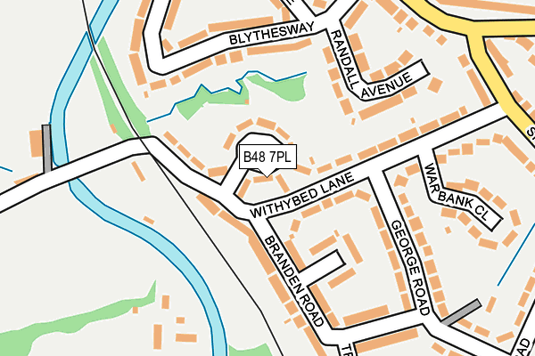 B48 7PL map - OS OpenMap – Local (Ordnance Survey)