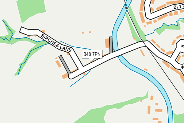 B48 7PN map - OS OpenMap – Local (Ordnance Survey)