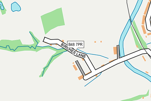 B48 7PR map - OS OpenMap – Local (Ordnance Survey)