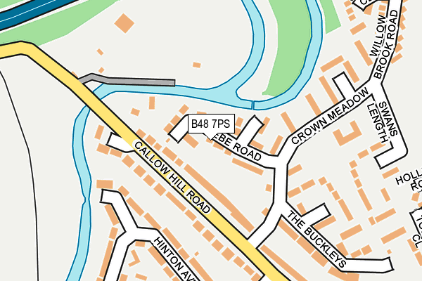B48 7PS map - OS OpenMap – Local (Ordnance Survey)