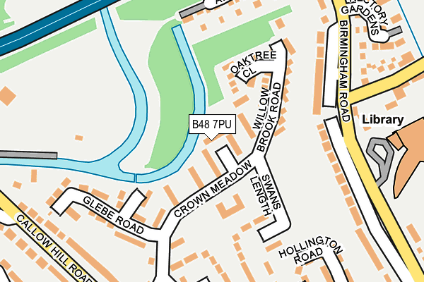 B48 7PU map - OS OpenMap – Local (Ordnance Survey)