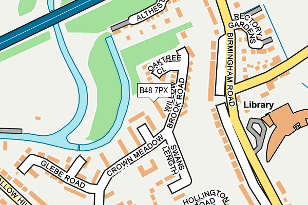 B48 7PX map - OS OpenMap – Local (Ordnance Survey)