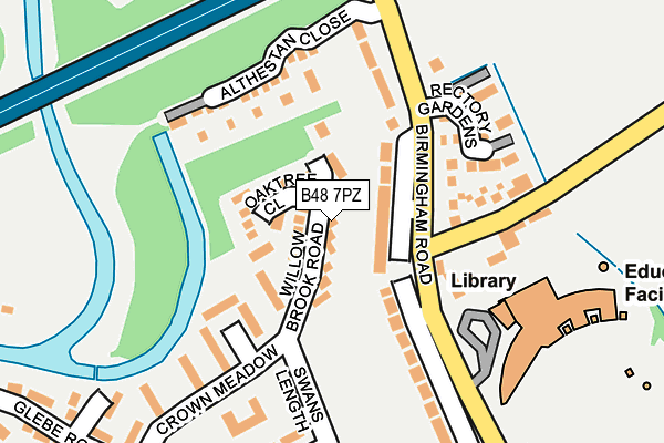 B48 7PZ map - OS OpenMap – Local (Ordnance Survey)