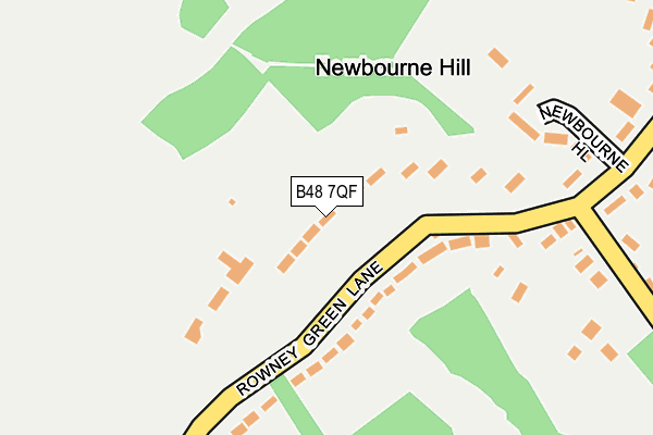 B48 7QF map - OS OpenMap – Local (Ordnance Survey)