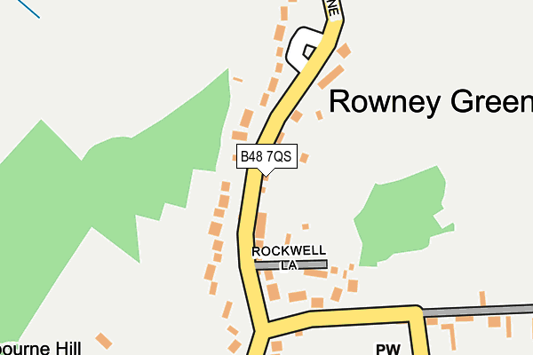 B48 7QS map - OS OpenMap – Local (Ordnance Survey)