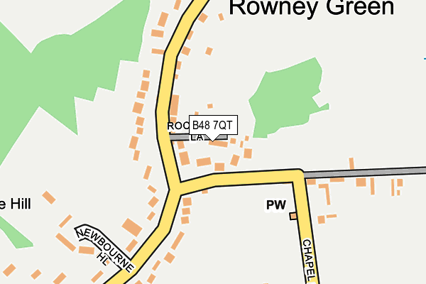 B48 7QT map - OS OpenMap – Local (Ordnance Survey)