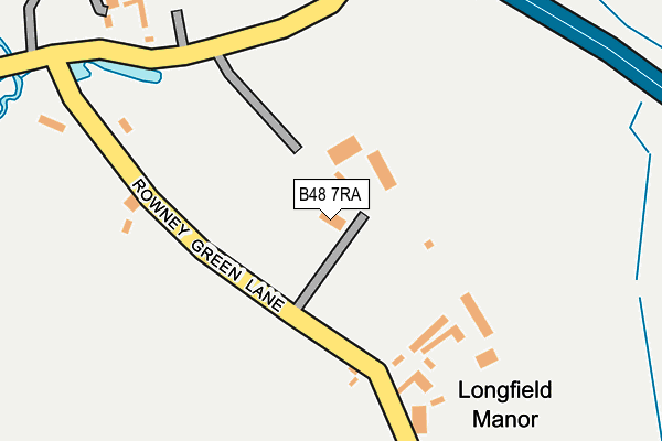 B48 7RA map - OS OpenMap – Local (Ordnance Survey)