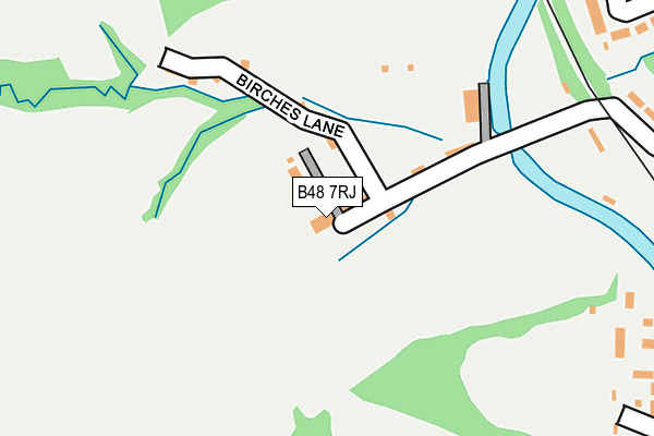 B48 7RJ map - OS OpenMap – Local (Ordnance Survey)