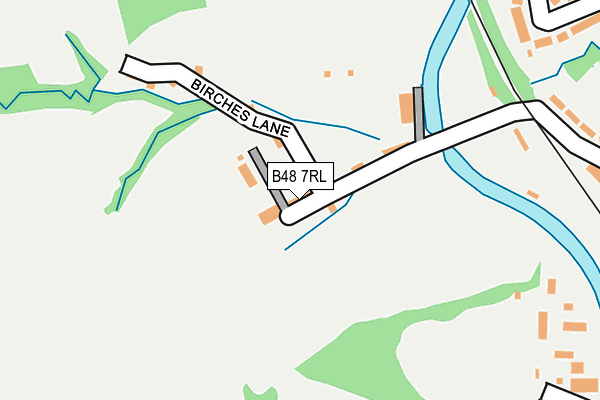 B48 7RL map - OS OpenMap – Local (Ordnance Survey)