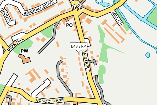 B48 7RP map - OS OpenMap – Local (Ordnance Survey)