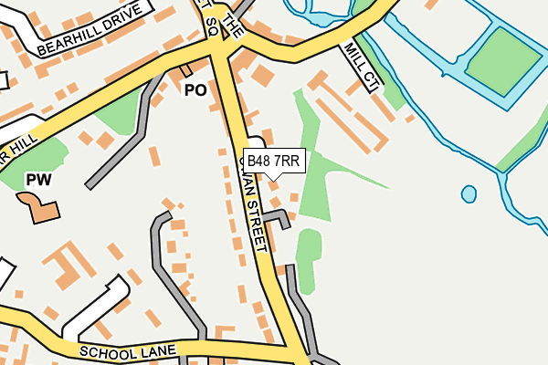 B48 7RR map - OS OpenMap – Local (Ordnance Survey)