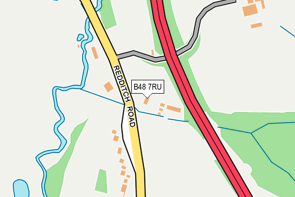 B48 7RU map - OS OpenMap – Local (Ordnance Survey)