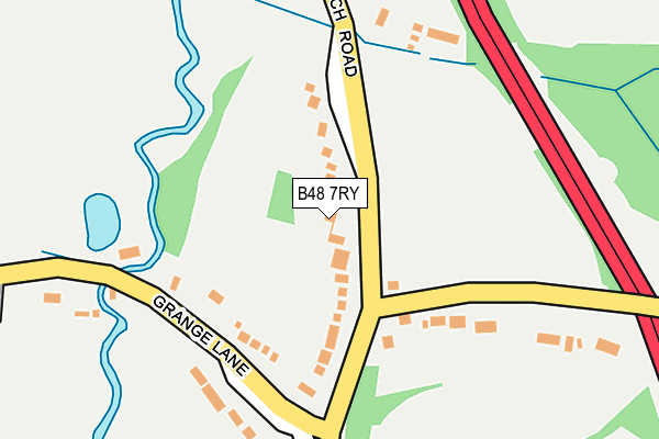 B48 7RY map - OS OpenMap – Local (Ordnance Survey)