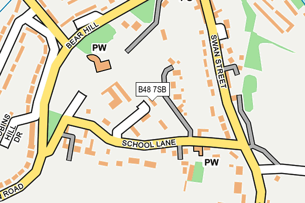 B48 7SB map - OS OpenMap – Local (Ordnance Survey)
