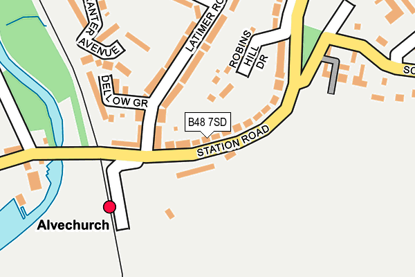 B48 7SD map - OS OpenMap – Local (Ordnance Survey)