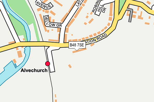 B48 7SE map - OS OpenMap – Local (Ordnance Survey)