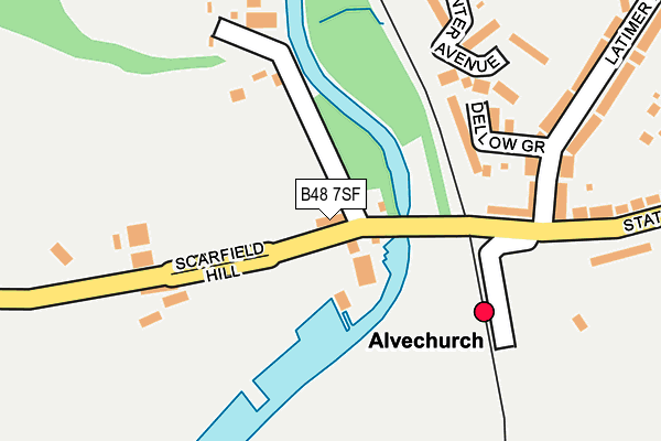 B48 7SF map - OS OpenMap – Local (Ordnance Survey)