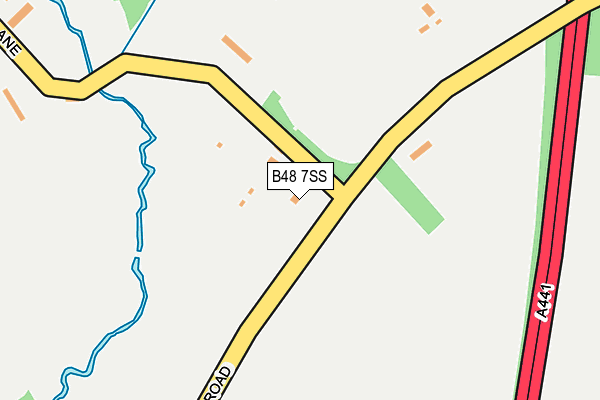 B48 7SS map - OS OpenMap – Local (Ordnance Survey)