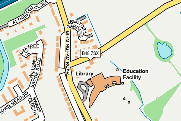 B48 7SX map - OS OpenMap – Local (Ordnance Survey)