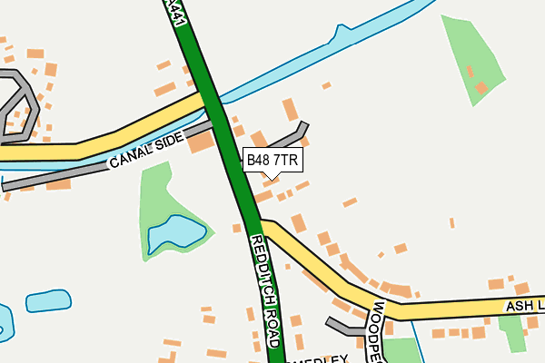 B48 7TR map - OS OpenMap – Local (Ordnance Survey)