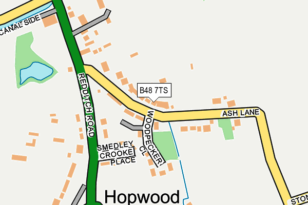 B48 7TS map - OS OpenMap – Local (Ordnance Survey)