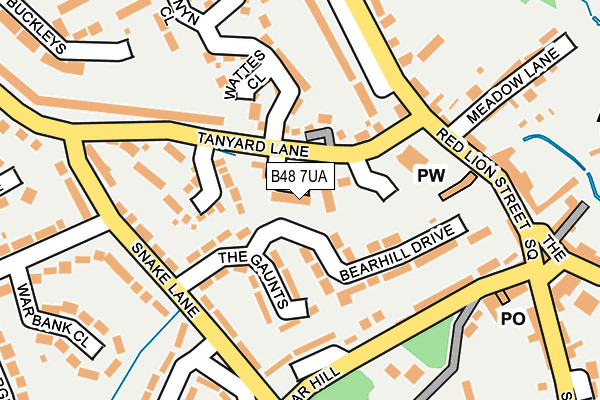 B48 7UA map - OS OpenMap – Local (Ordnance Survey)