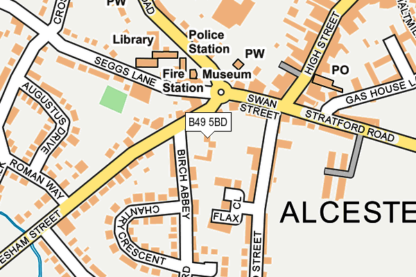 B49 5BD map - OS OpenMap – Local (Ordnance Survey)