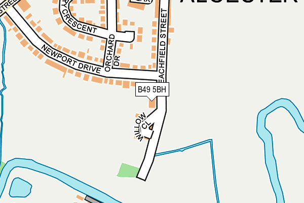 B49 5BH map - OS OpenMap – Local (Ordnance Survey)