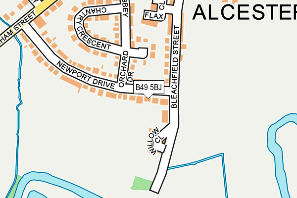 B49 5BJ map - OS OpenMap – Local (Ordnance Survey)