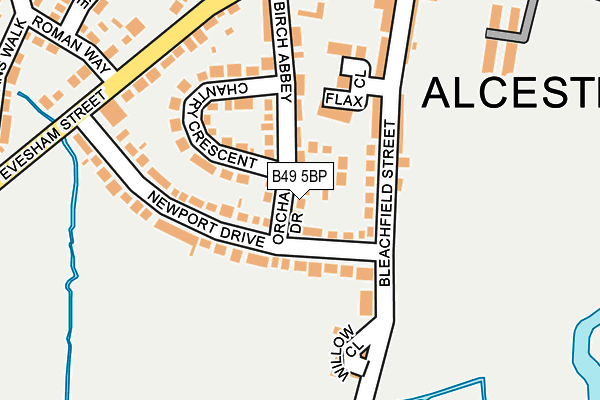 B49 5BP map - OS OpenMap – Local (Ordnance Survey)