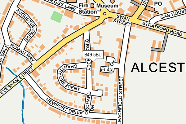 B49 5BU map - OS OpenMap – Local (Ordnance Survey)