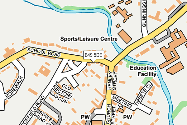 B49 5DE map - OS OpenMap – Local (Ordnance Survey)