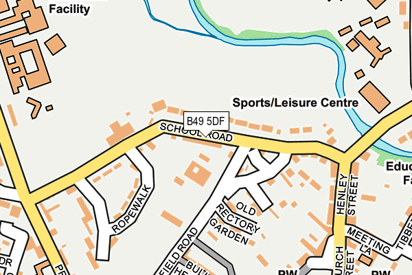 B49 5DF map - OS OpenMap – Local (Ordnance Survey)