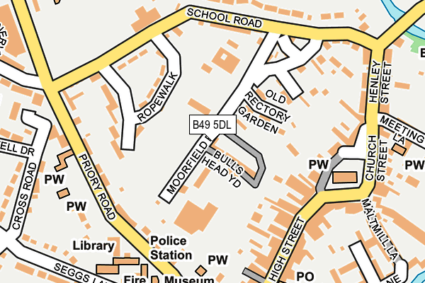 B49 5DL map - OS OpenMap – Local (Ordnance Survey)