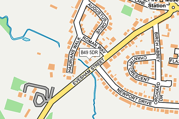 B49 5DR map - OS OpenMap – Local (Ordnance Survey)