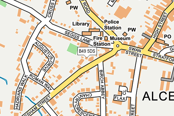 B49 5DS map - OS OpenMap – Local (Ordnance Survey)