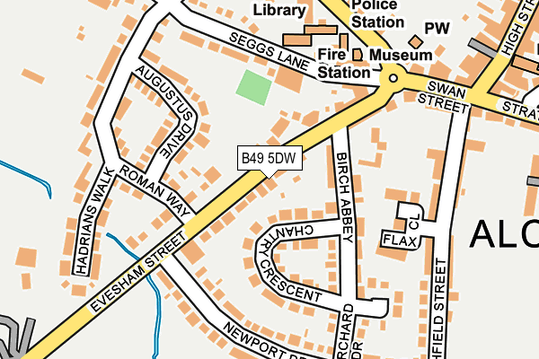 B49 5DW map - OS OpenMap – Local (Ordnance Survey)